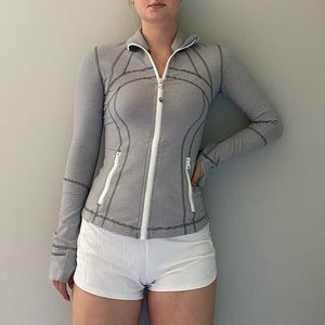 Gray & White Lululemon Define Jacket Size 4